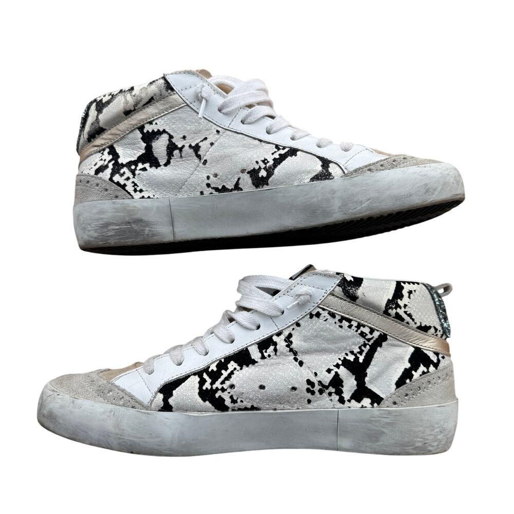 Golden Goose Purple and Gold Sneakers - Picture 6 of 12